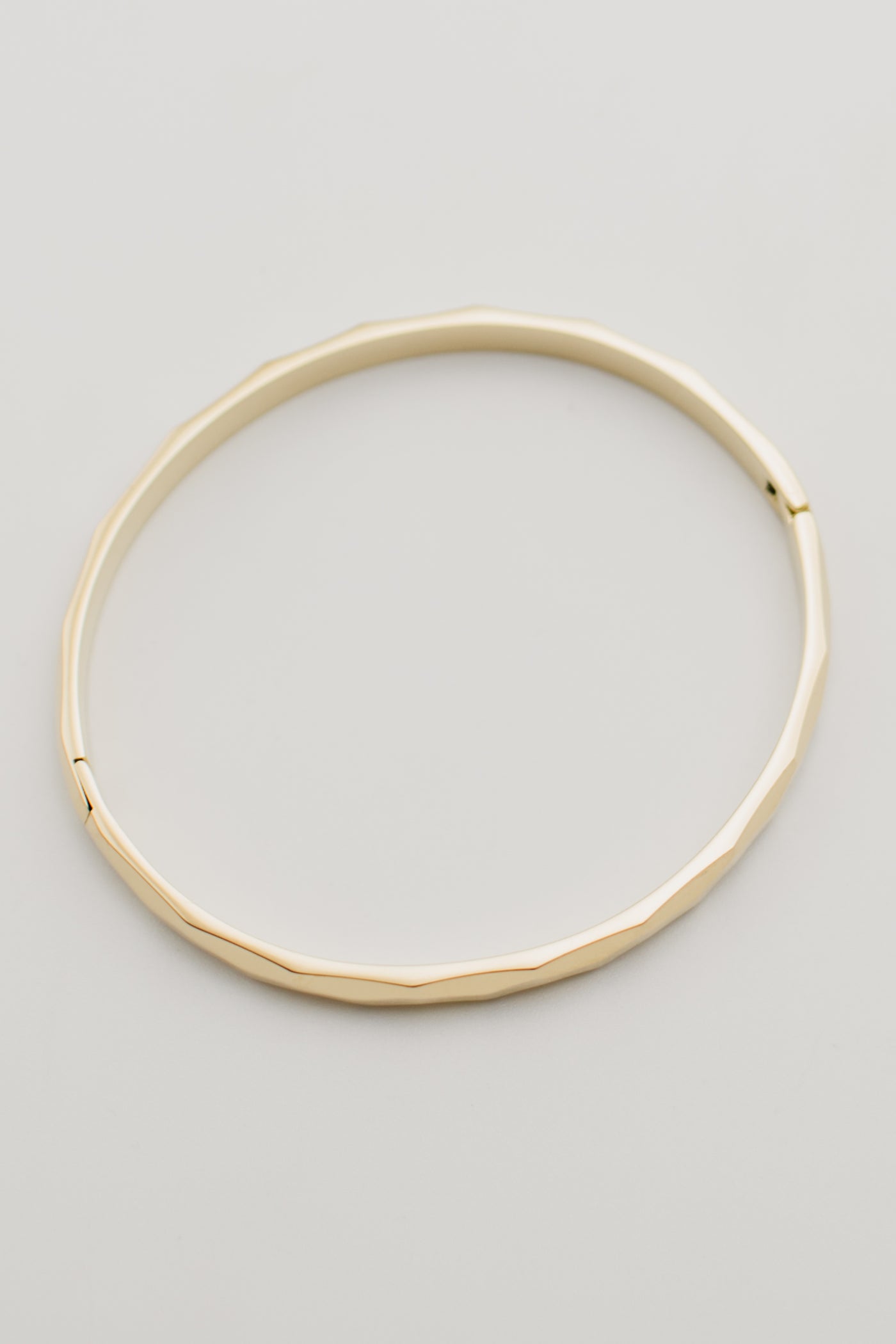 The Roth Stainless Steel Hammered Bangle Bracelet