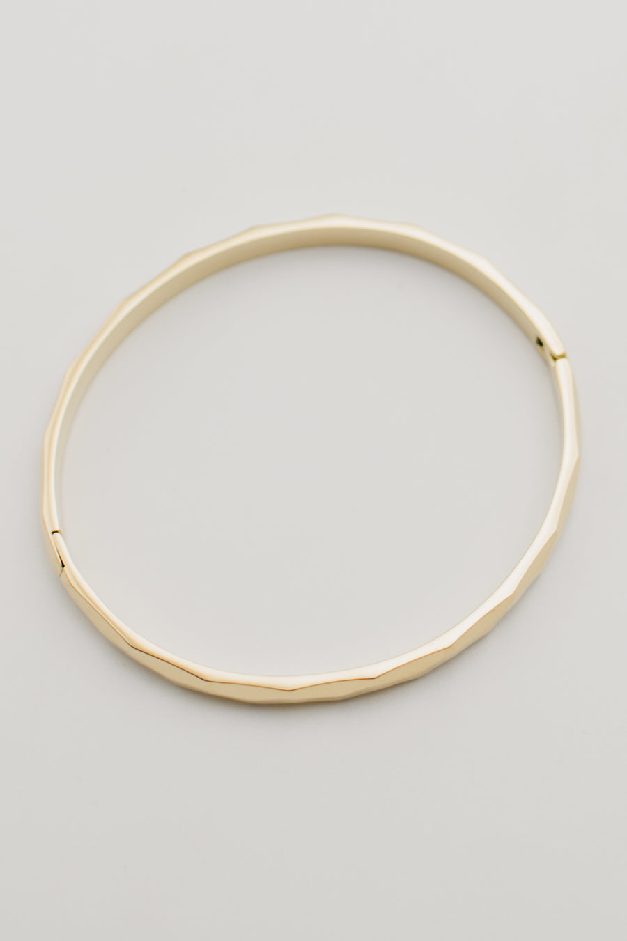 The Roth Stainless Steel Hammered Bangle Bracelet