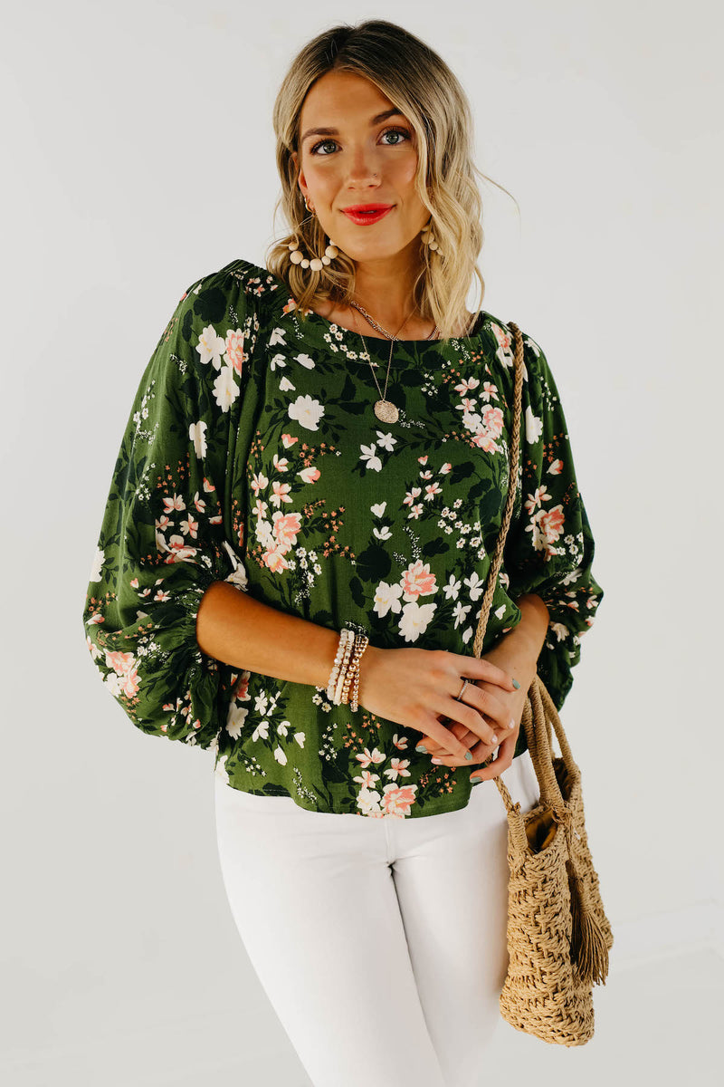 The Shiloh Floral Off The Shoulder Blouse - FINAL SALE