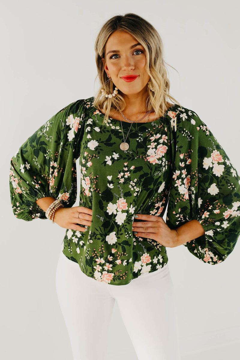 The Shiloh Floral Off The Shoulder Blouse - FINAL SALE