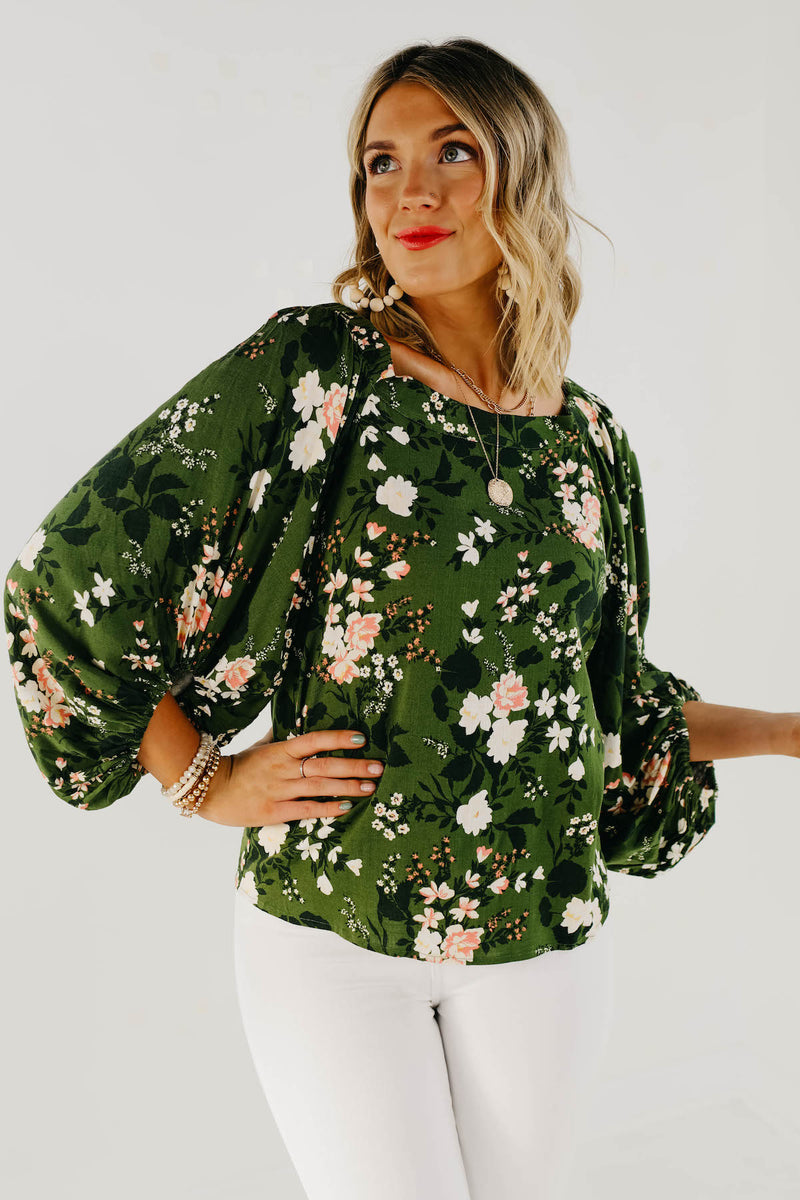 The Shiloh Floral Off The Shoulder Blouse - FINAL SALE