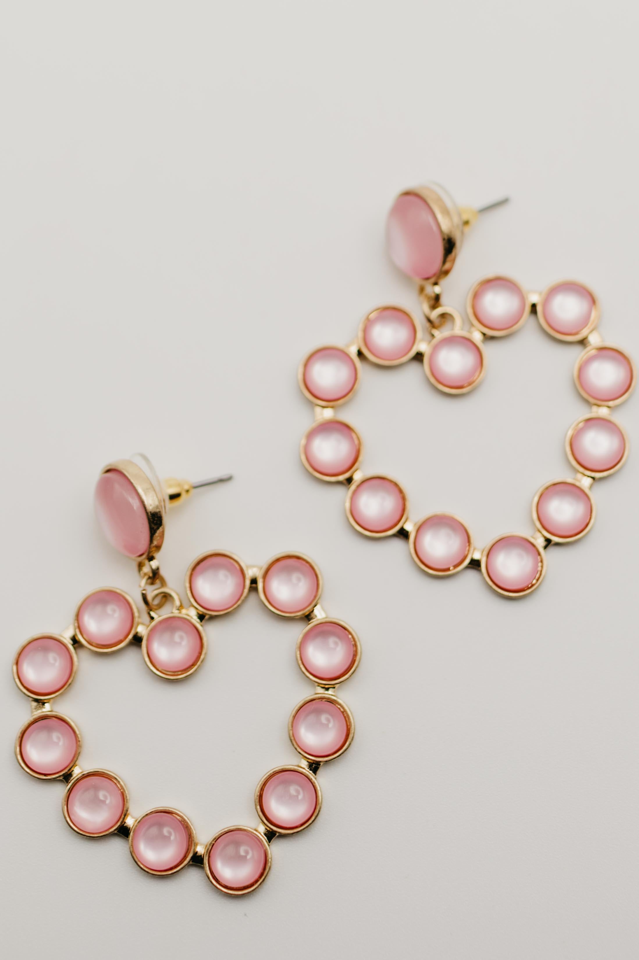 The Noah Stone Heart Earring