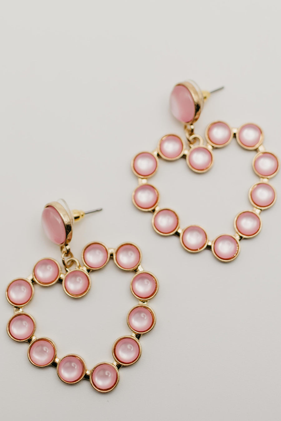 The Noah Stone Heart Earring