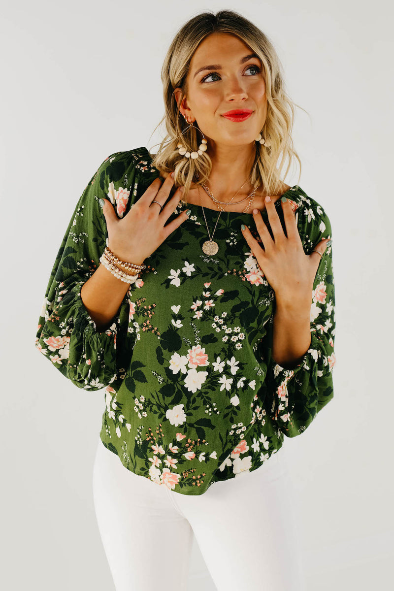 The Shiloh Floral Off The Shoulder Blouse - FINAL SALE
