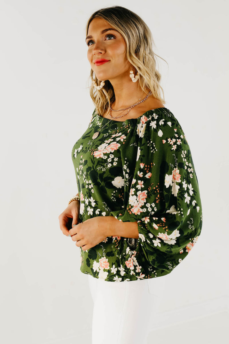 The Shiloh Floral Off The Shoulder Blouse - FINAL SALE
