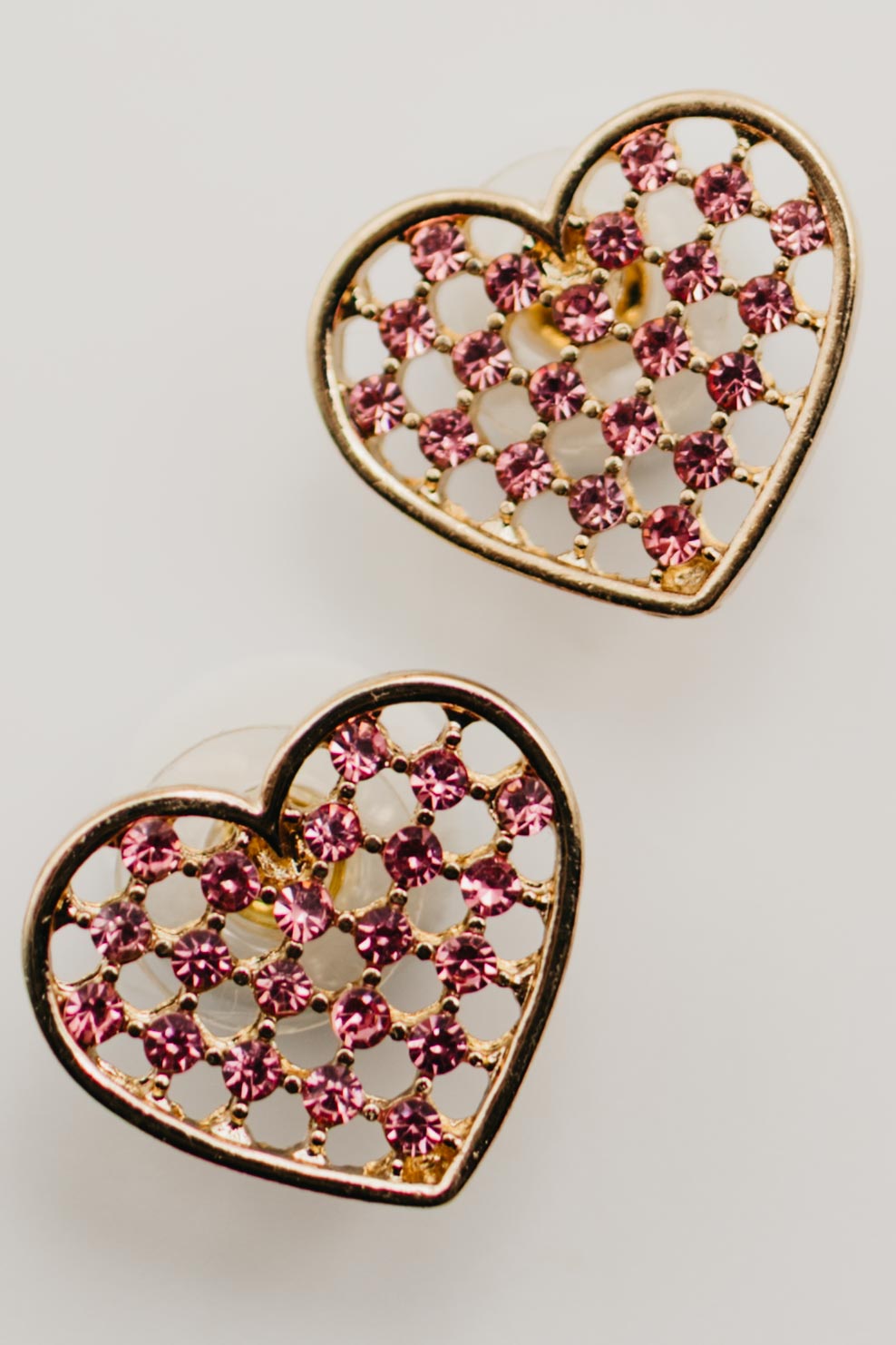 The Avah Heart Pave Earring