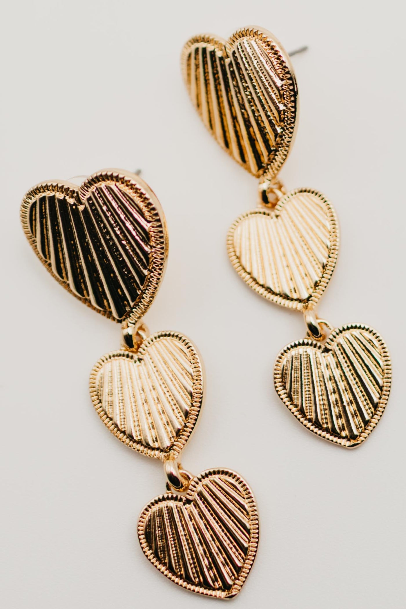The Vernon Tiered Heart Earring