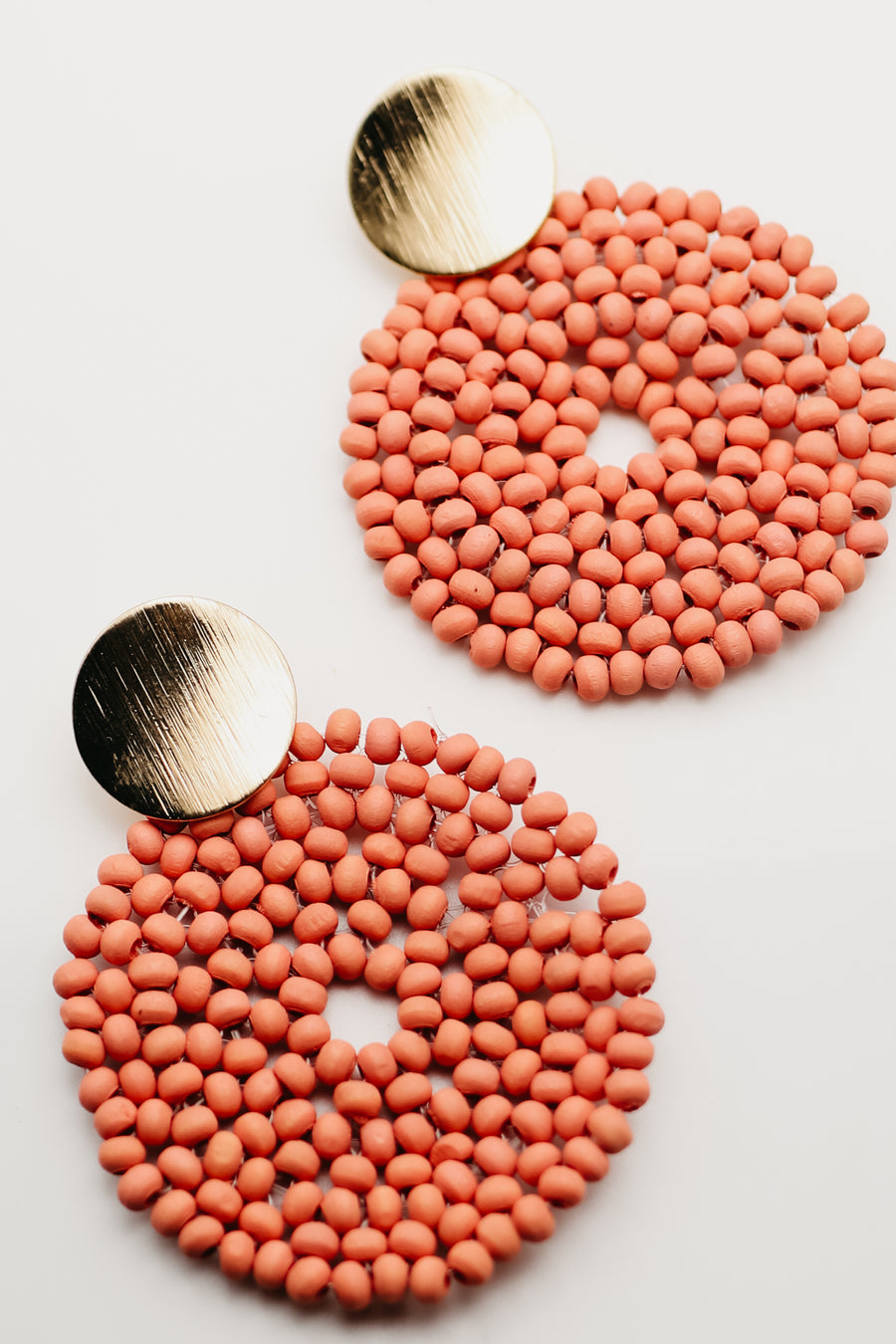 The Roshelle Bead Disc Earring