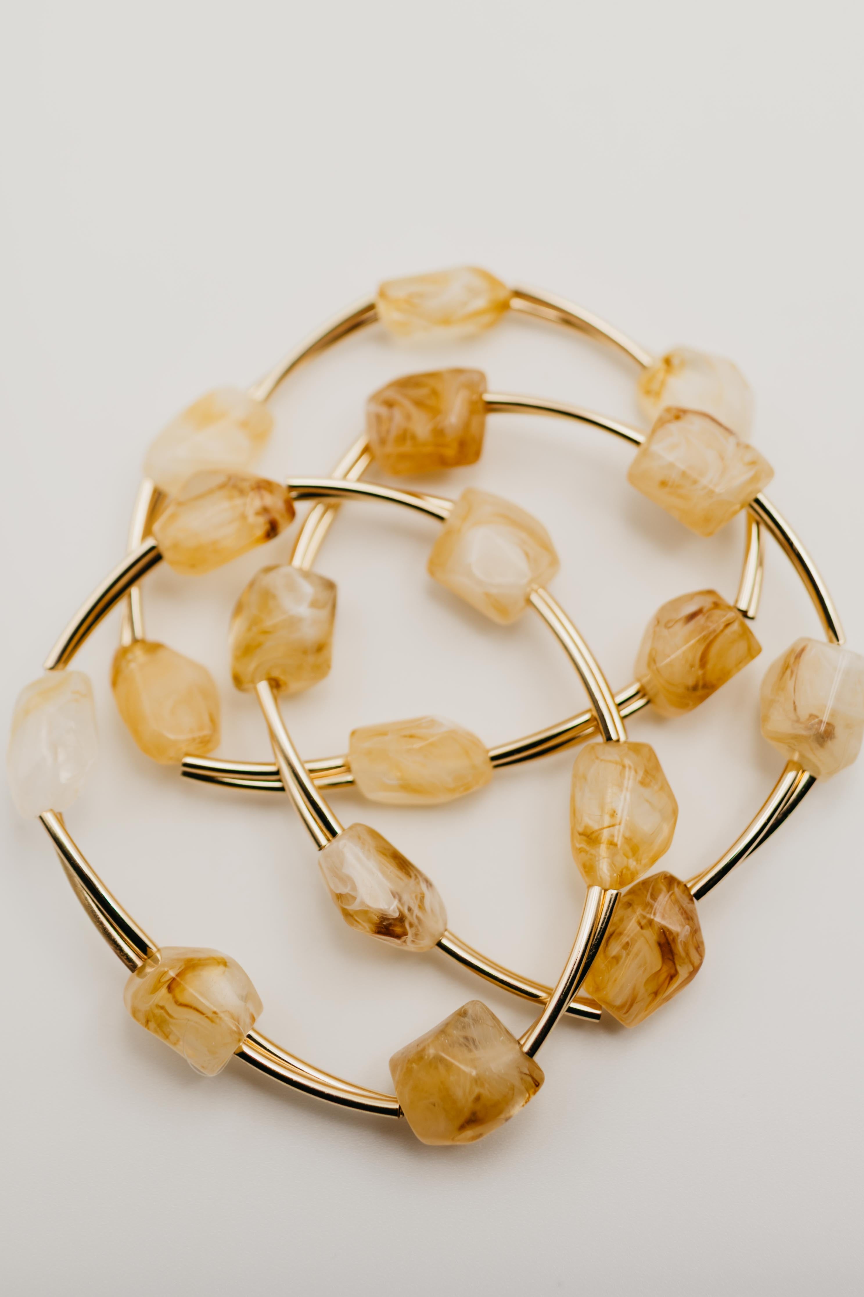 The Lainey Marble Bracelet Set