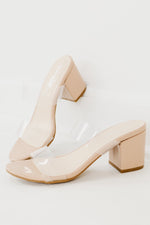 The Highlight Clear Strap Block Heel