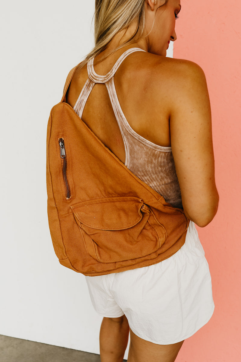 The Vera Canvas Sling Backpack