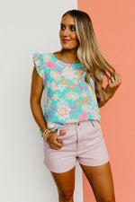 The Sariah Flutter Sleeve Floral Blouse