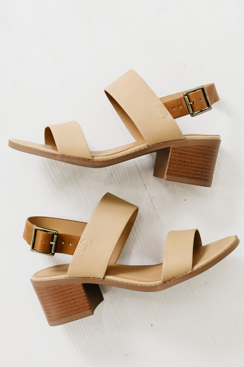 The Delite Double Strap Block Heel