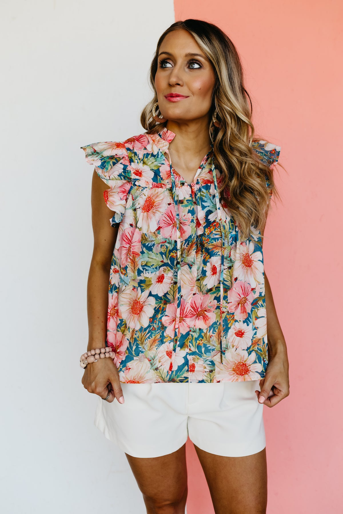 The Adonis Floral Peasant Top - FINAL SALE