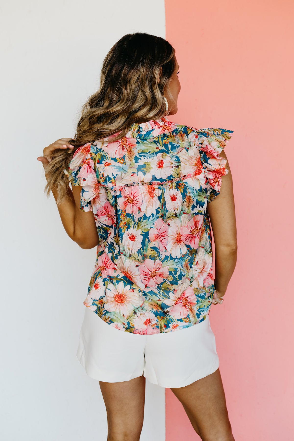 The Adonis Floral Peasant Top - FINAL SALE