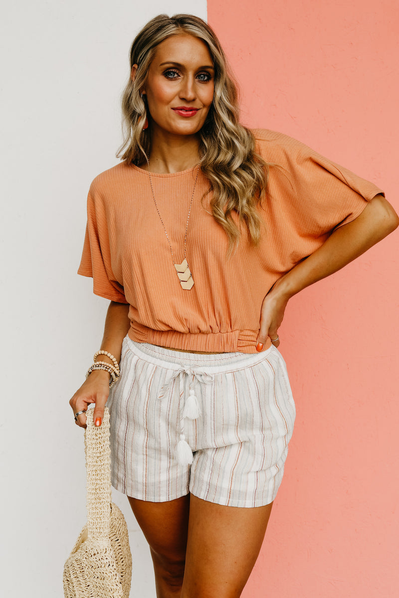 The Amalia Gathered Hem Top
