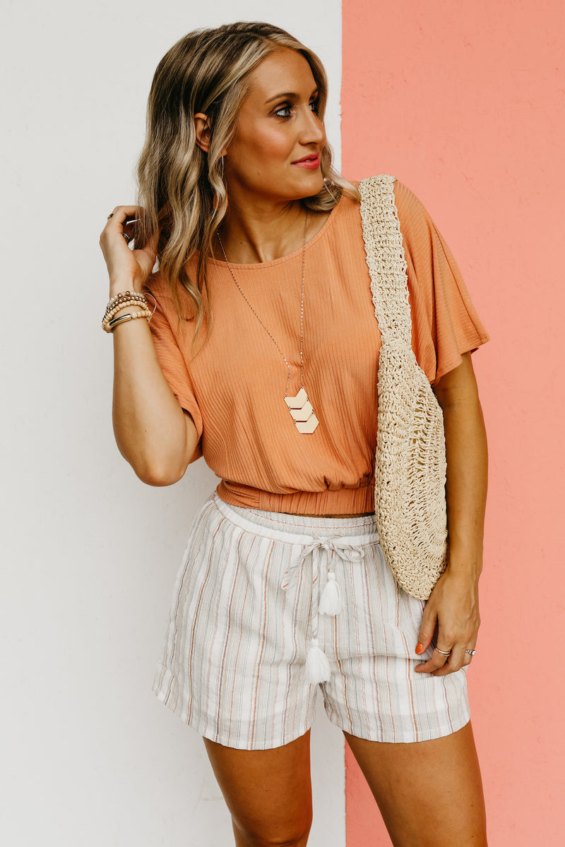 The Amalia Gathered Hem Top
