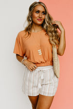 The Amalia Gathered Hem Top