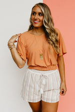 The Amalia Gathered Hem Top