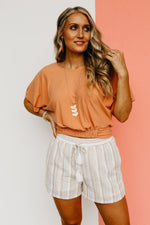 The Amalia Gathered Hem Top