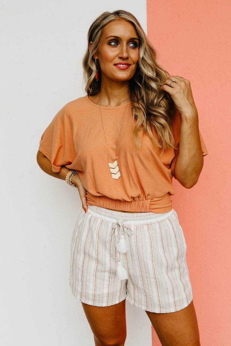 The Amalia Gathered Hem Top