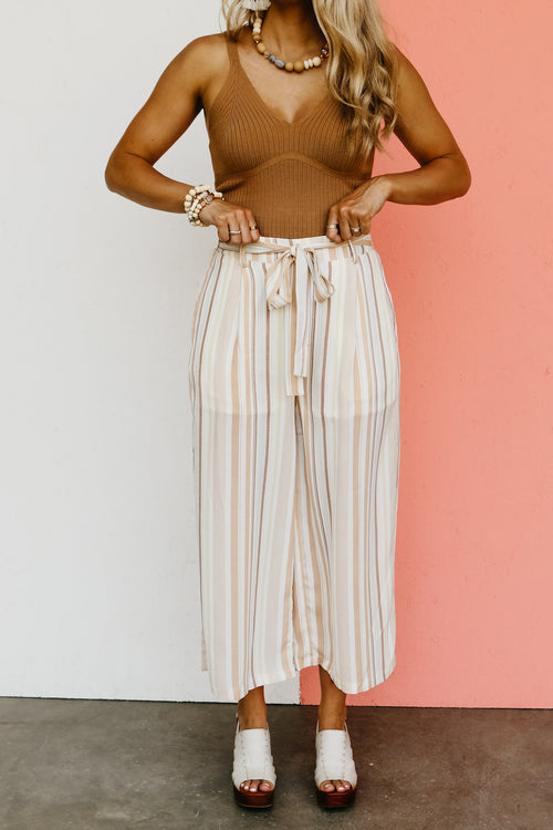 The Emmalyn Striped Wide Leg Pants - FINAL SALE