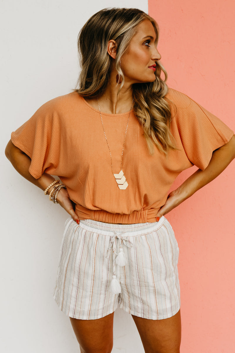 The Amalia Gathered Hem Top