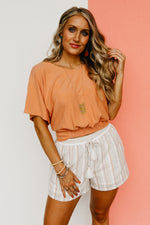 The Amalia Gathered Hem Top