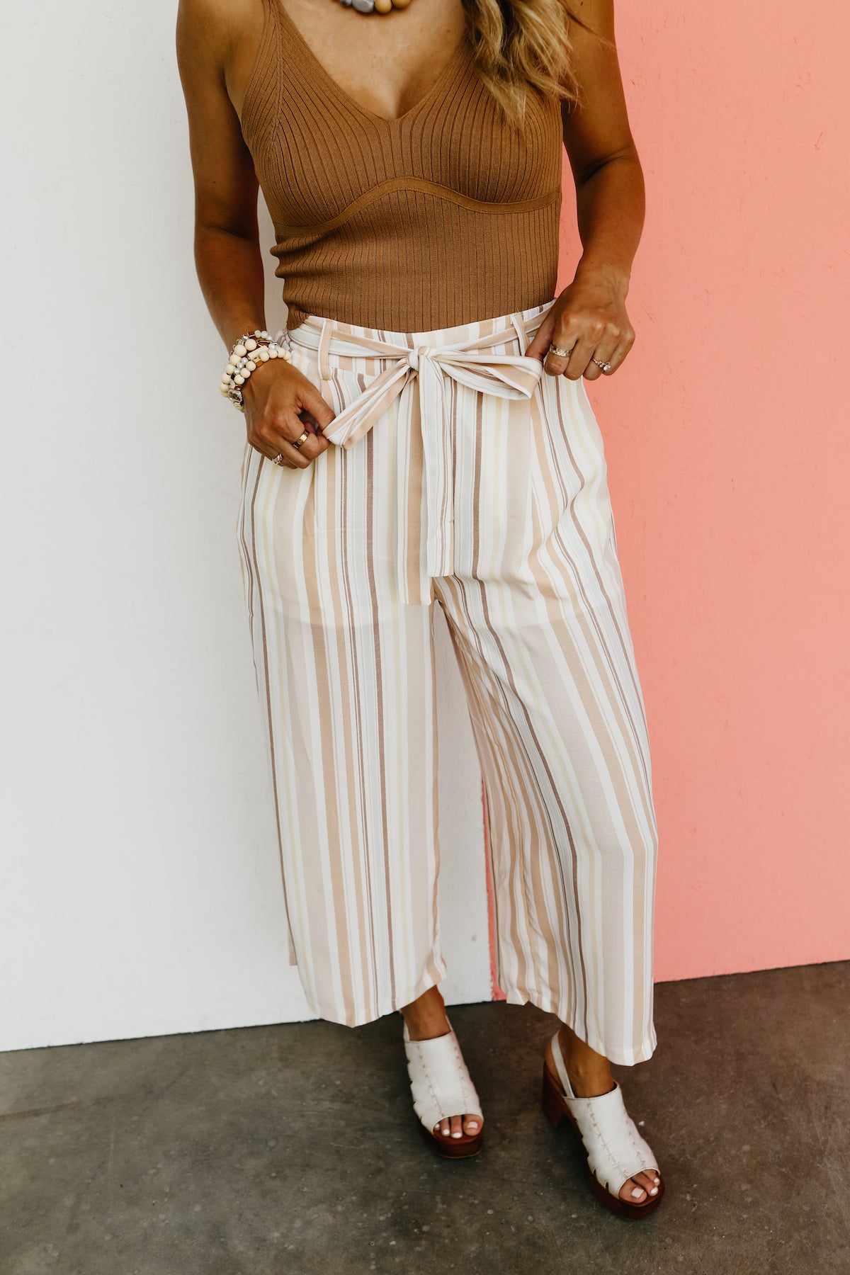 The Emmalyn Striped Wide Leg Pants - FINAL SALE