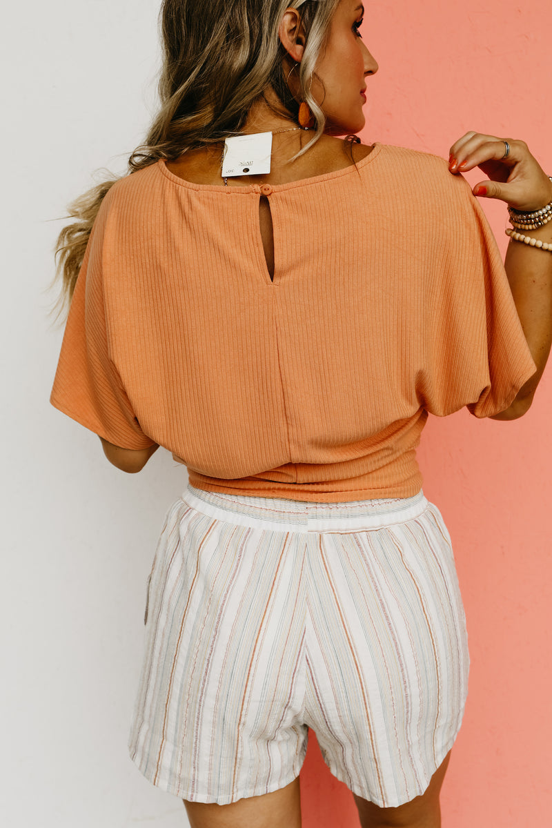 The Amalia Gathered Hem Top