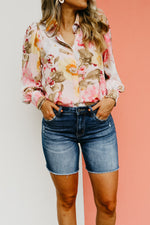 Vervet Denim | The Loretta Mid Rise Midi Shorts
