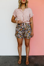 The Skye Floral Belted Balloon Shorts - FINAL SALE