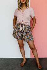 The Skye Floral Belted Balloon Shorts - FINAL SALE