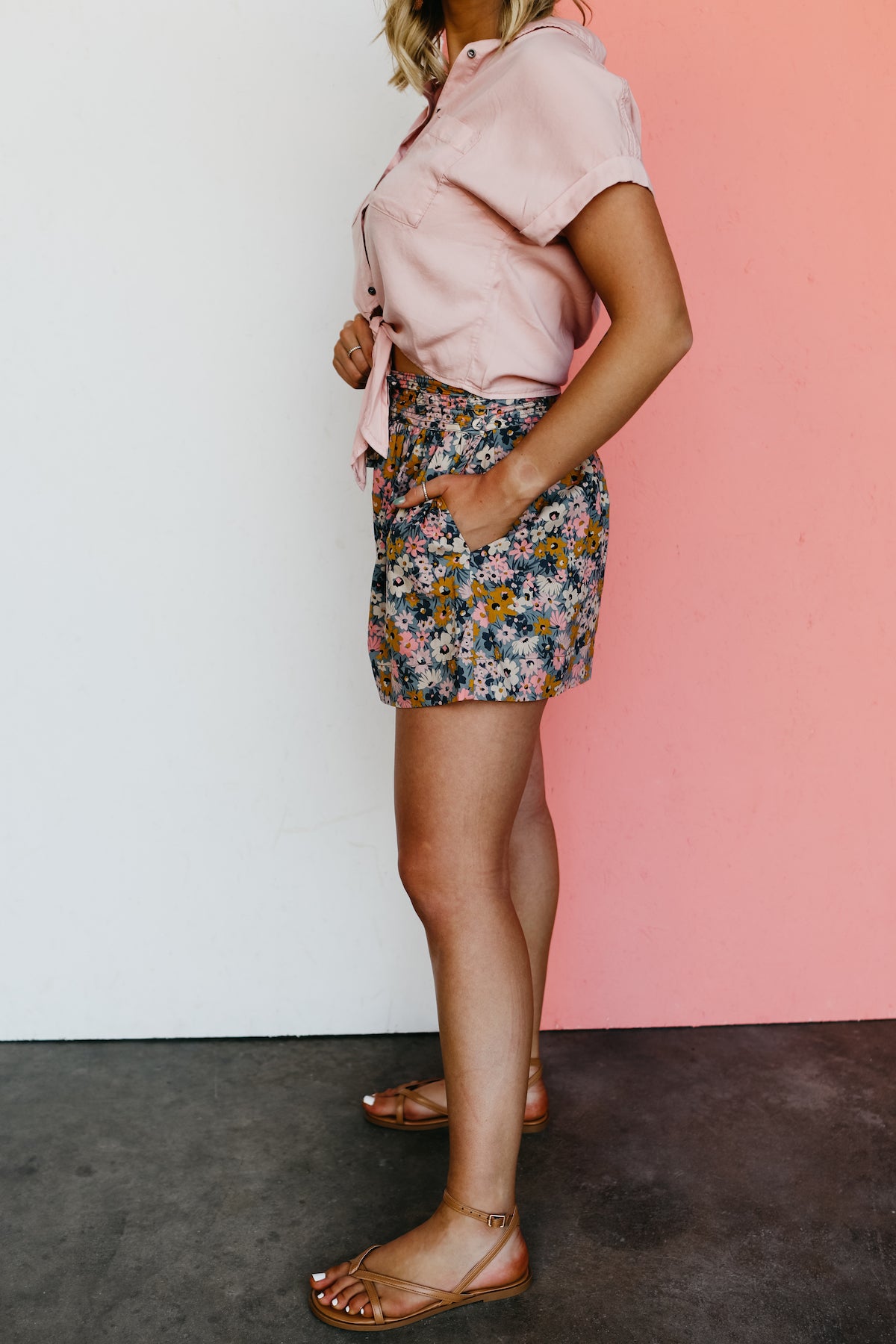 The Skye Floral Belted Balloon Shorts - FINAL SALE