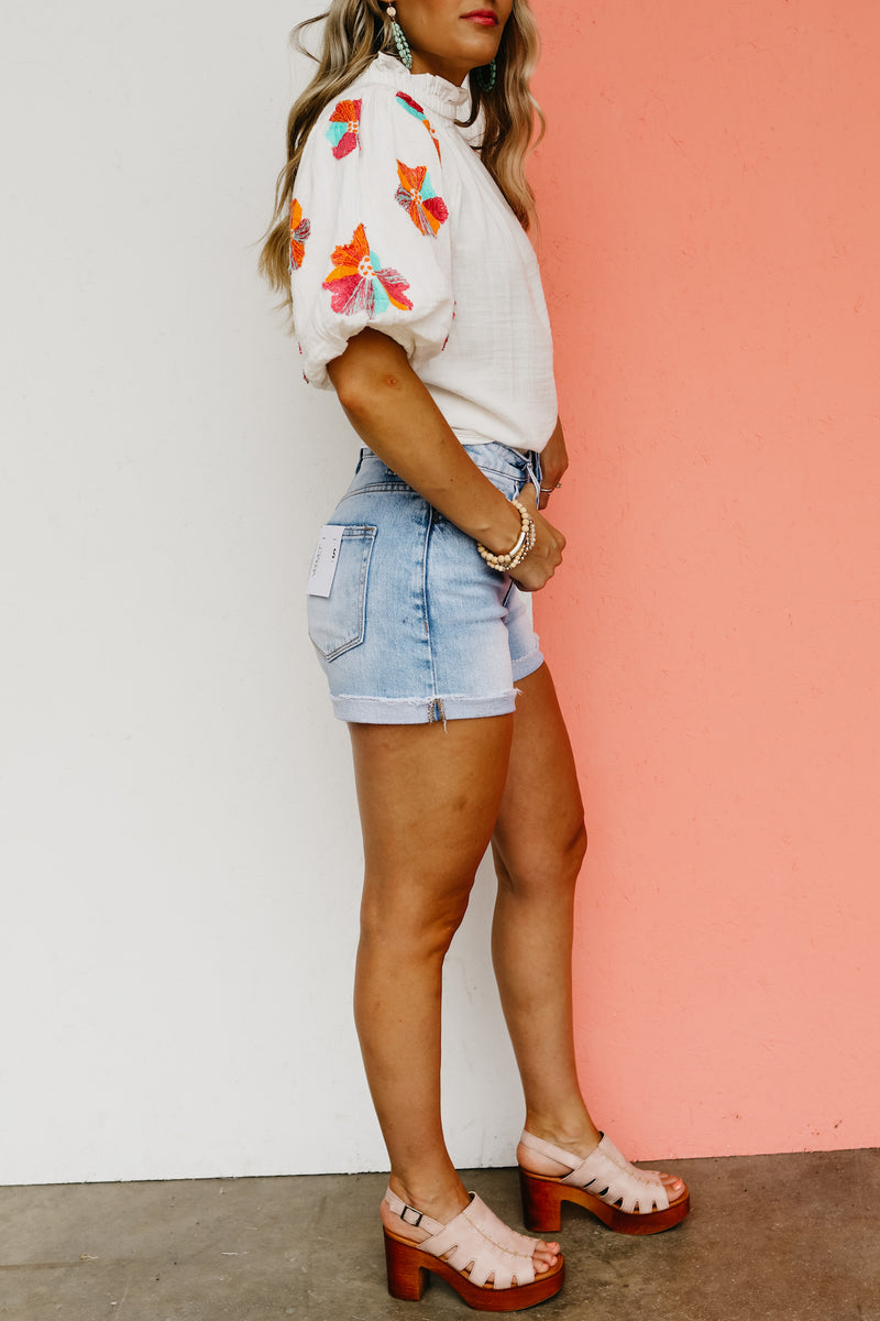 Vervet Denim | The Cortney Stretch Mom Denim Shorts