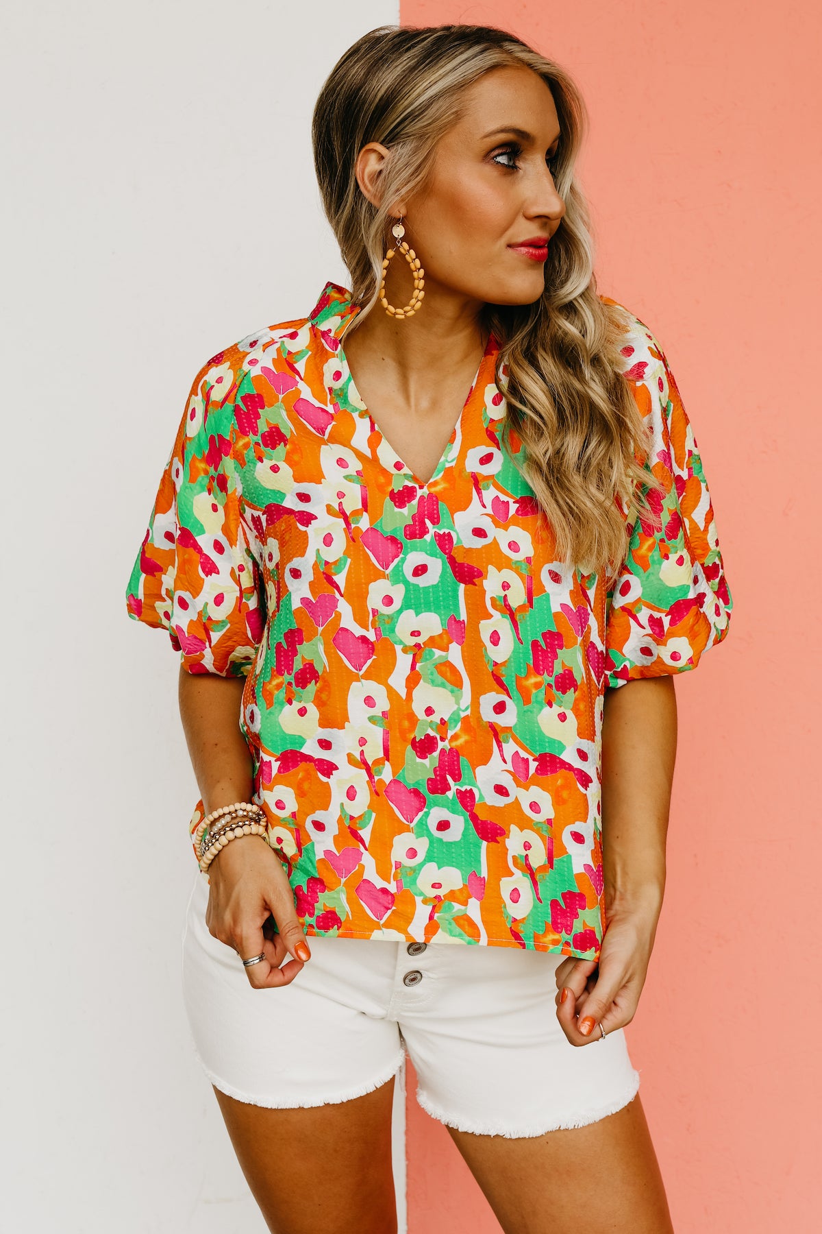 The Marcelo Puff Sleeve Floral Blouse - FINAL SALE | MOD Boutique