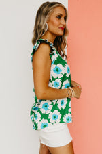 The Sariah Flutter Sleeve Floral Blouse