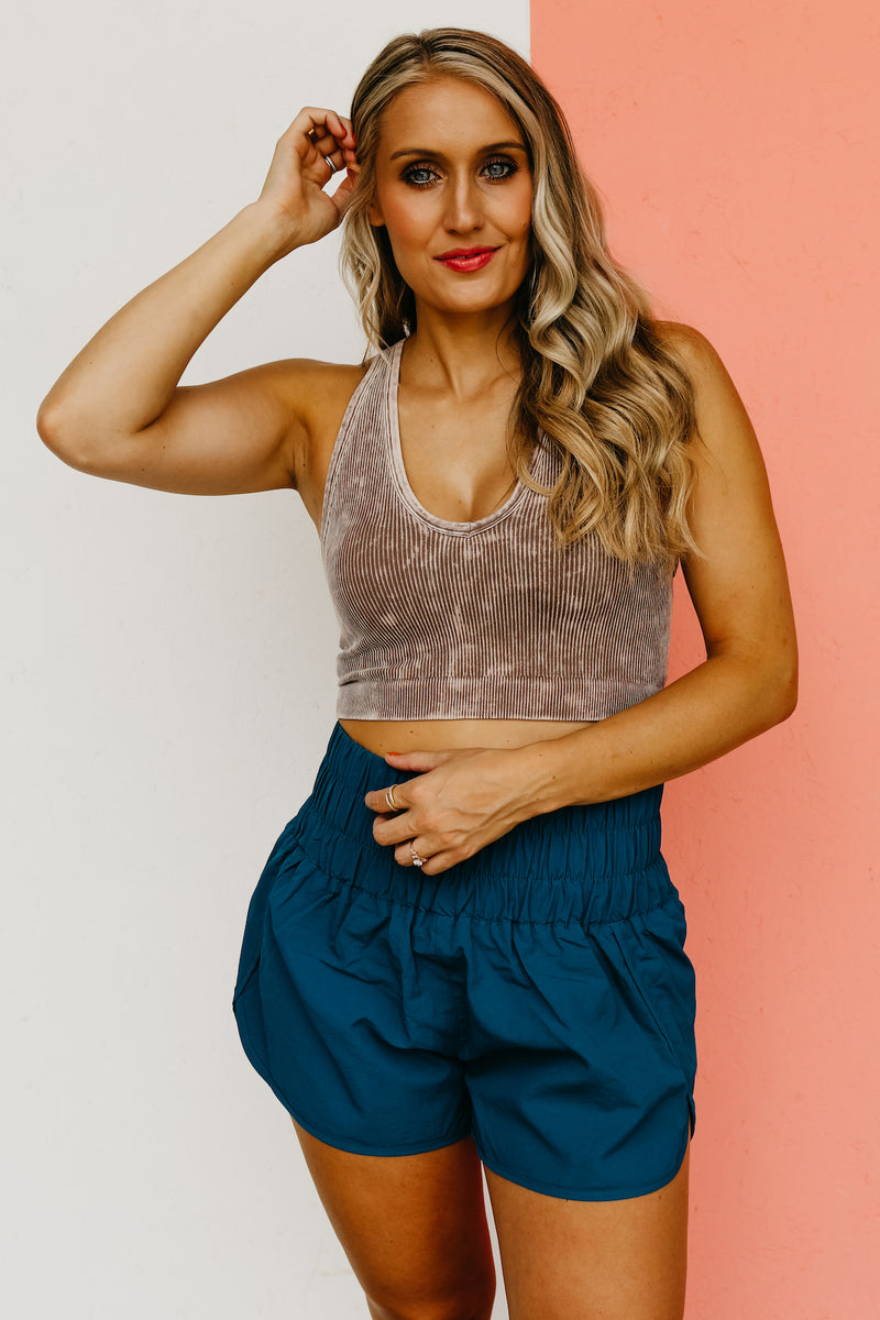 The Kyleigh Racerback Crop Tank Top
