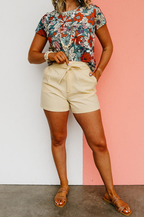 The Celeste Linen Shorts - FINAL SALE