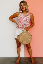 The Selah Surplice Floral Tank Top - FINAL SALE