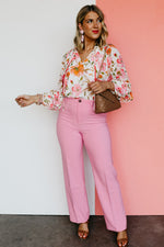 The Donado Floral Balloon Sleeve Blouse - FINAL SALE