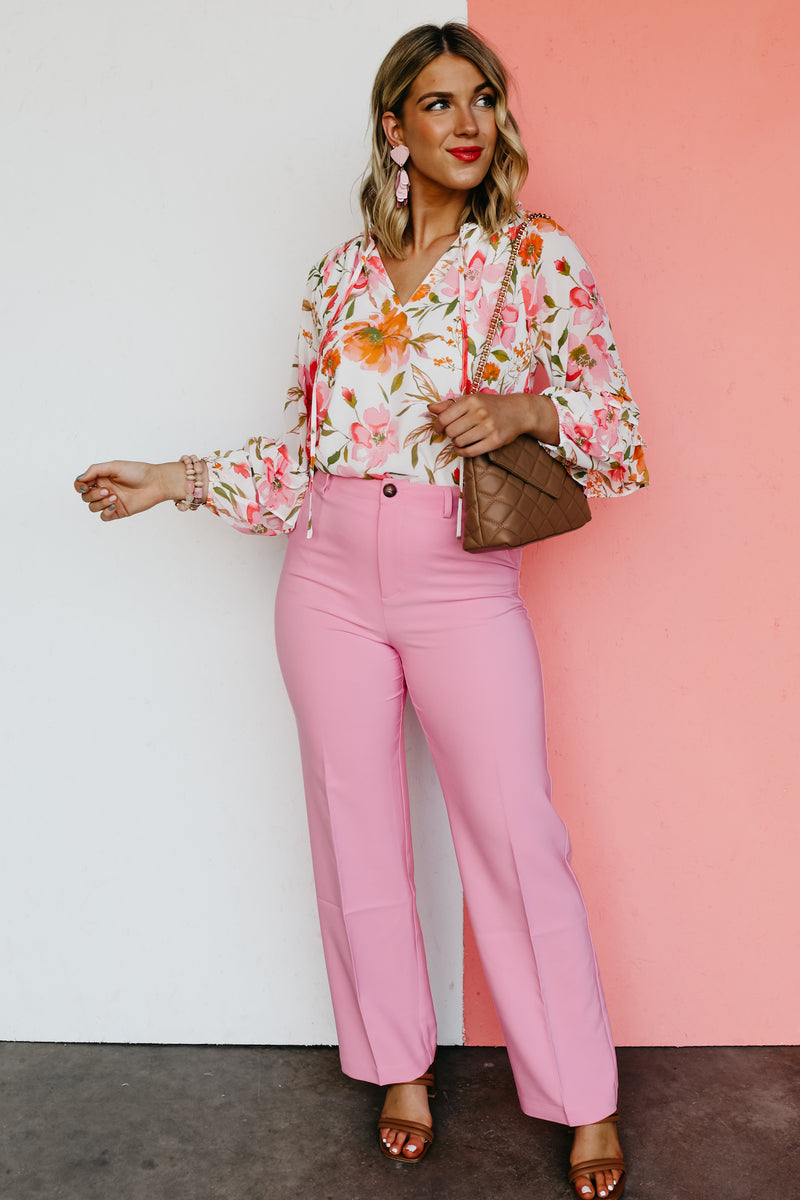 The Donado Floral Balloon Sleeve Blouse - FINAL SALE