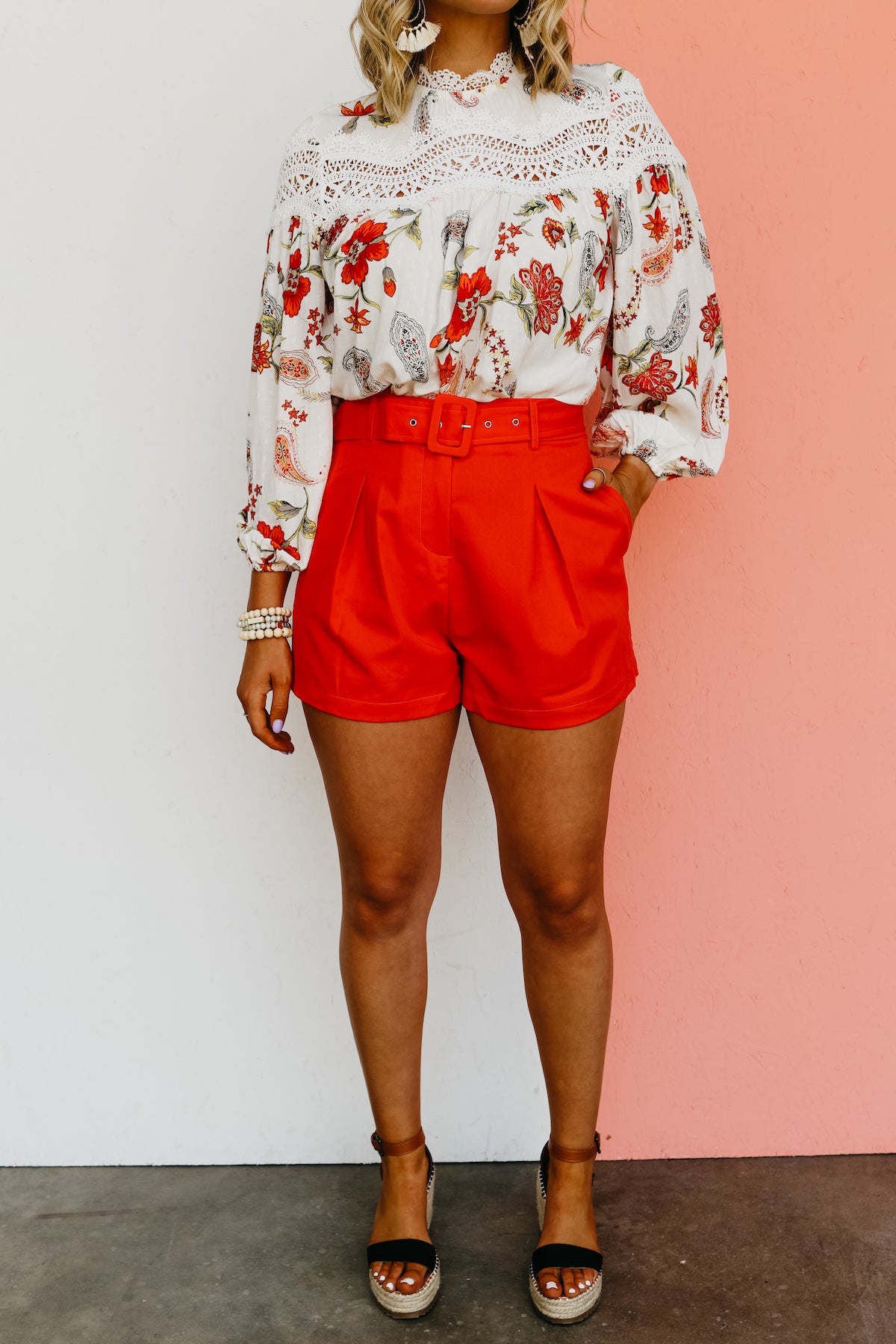 The Maryam Belted Shorts - FINAL SALE