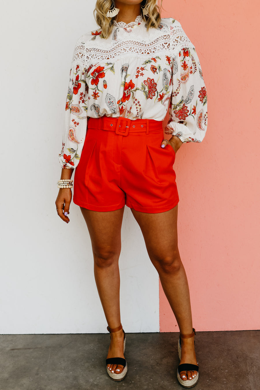 The Maryam Belted Shorts - FINAL SALE