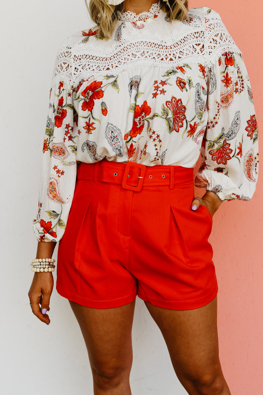 The Maryam Belted Shorts - FINAL SALE
