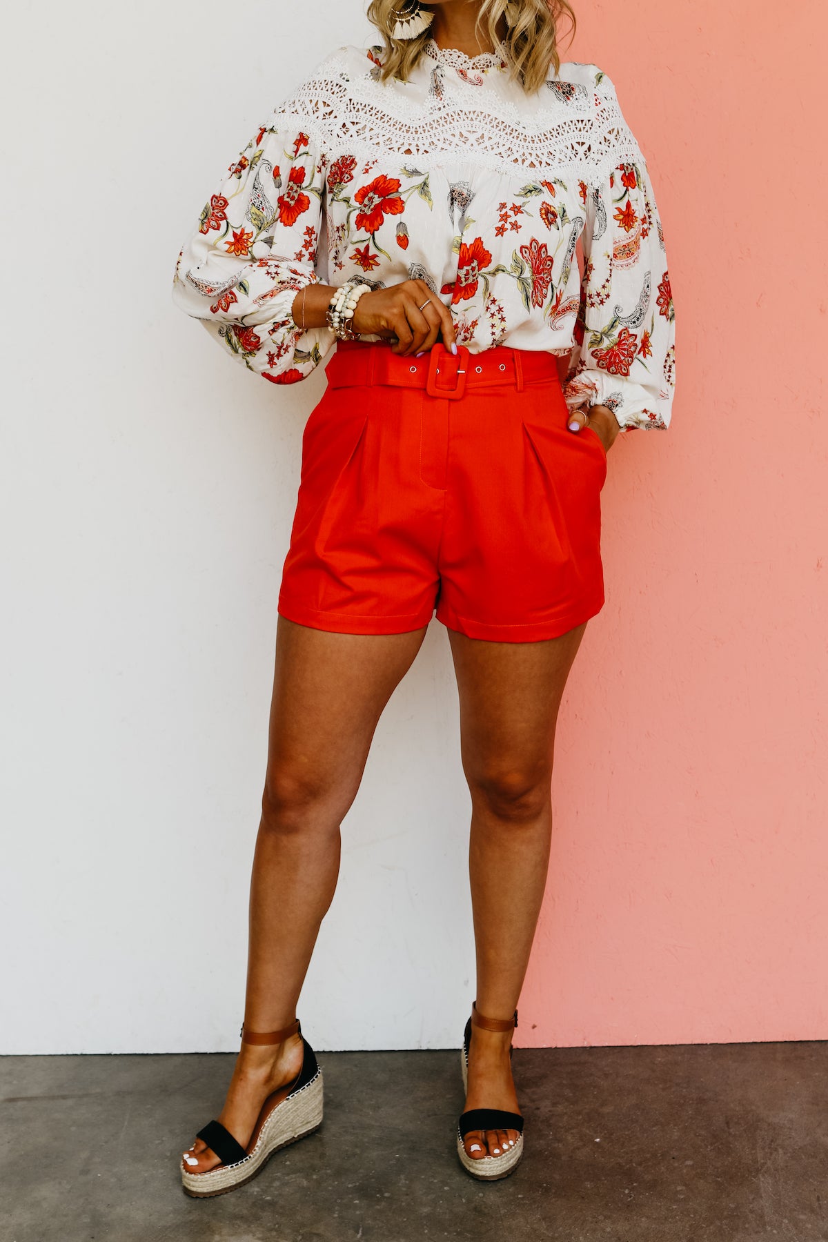 The Maryam Belted Shorts - FINAL SALE