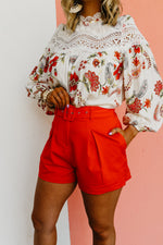 The Maryam Belted Shorts - FINAL SALE