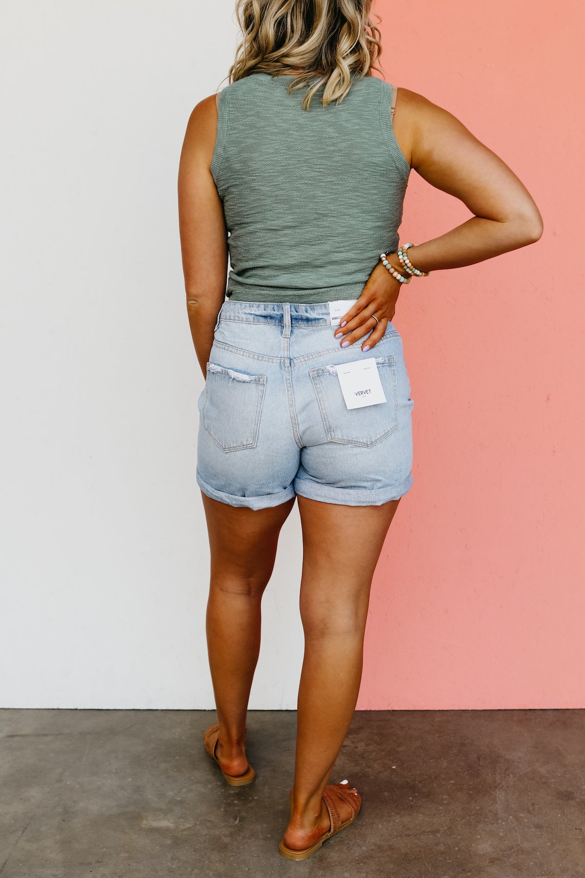 Vervet Denim | The Rebecca Distressed Cuff Boyfriend Shorts - FINAL SALE