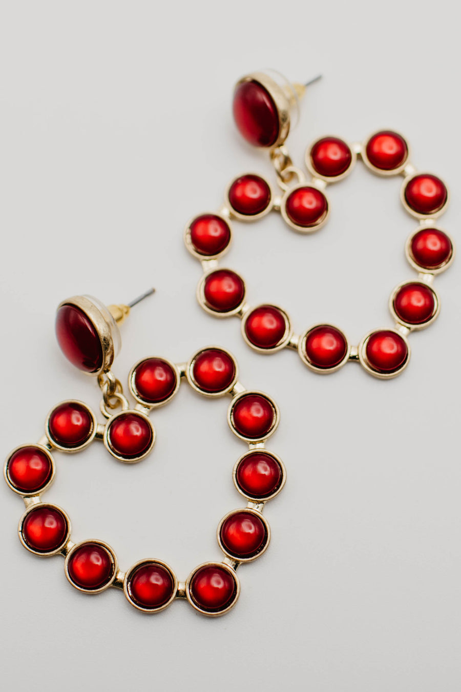 The Noah Stone Heart Earring