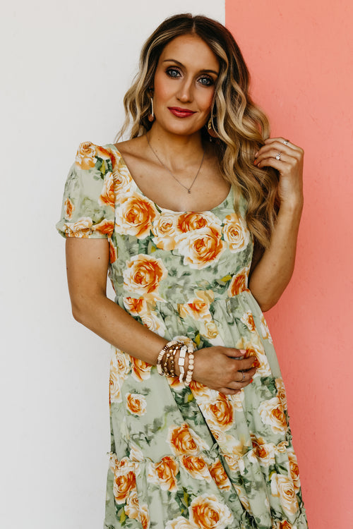 The Jimena Floral Tie Back Maxi Dress - FINAL SALE
